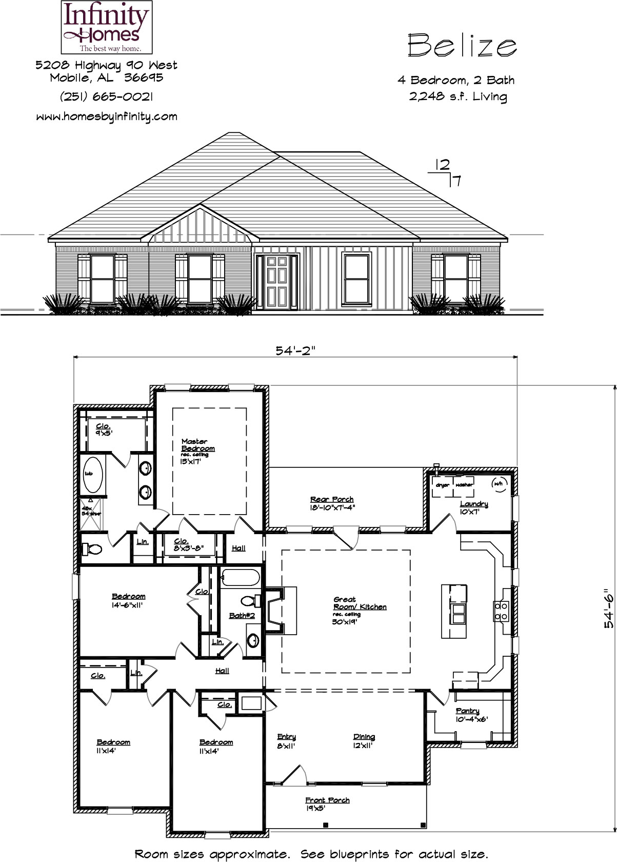 966 sq ft 2 BHK Floor Plan Image - Perfect Builders Pristine